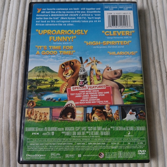 Madagascar: Escape 2 Africa (Full Screen Edition) - DVD - Picture 2 of 4